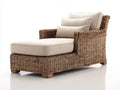 Bain de soleil-Rotin-Tissu-Bois-170 x 80 x 81 cm-Naturel-Beige-Rustique