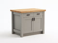 Buffet - Bois-Métal - 118x52x95 cm - Beige clair-Bois naturel - Style moderne intemporel