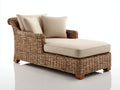 Bain de soleil-Rotin-Tissu-Bois-176 x 76 x 83 cm-Naturel-Beige-Campagne